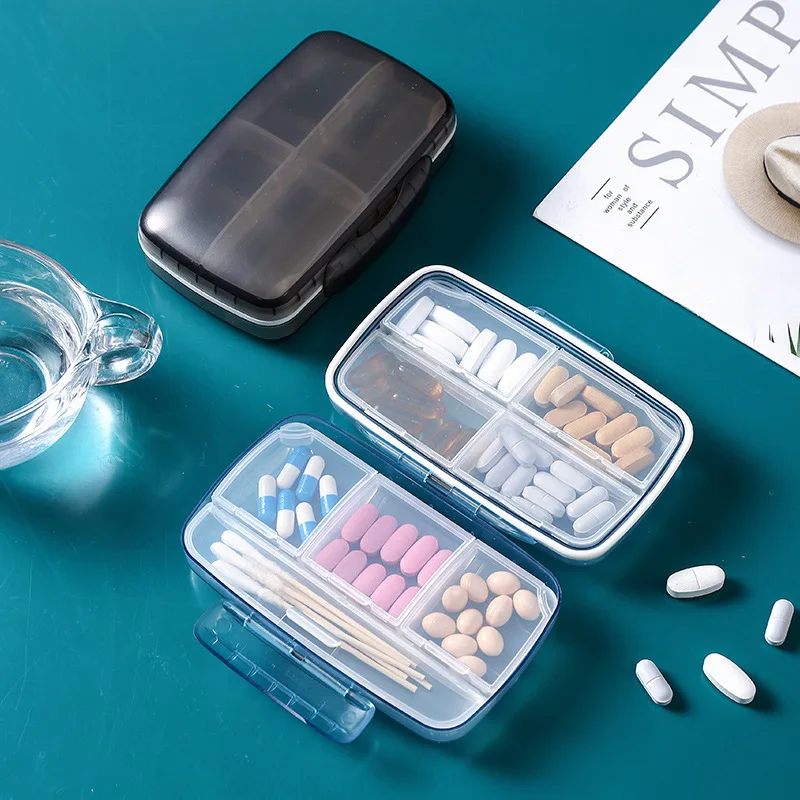 8 Large Capacity Medicine Box For Portable Storage Waterproof Seal Portable Medicine Storage Box Detachable Plastic Medicine Box