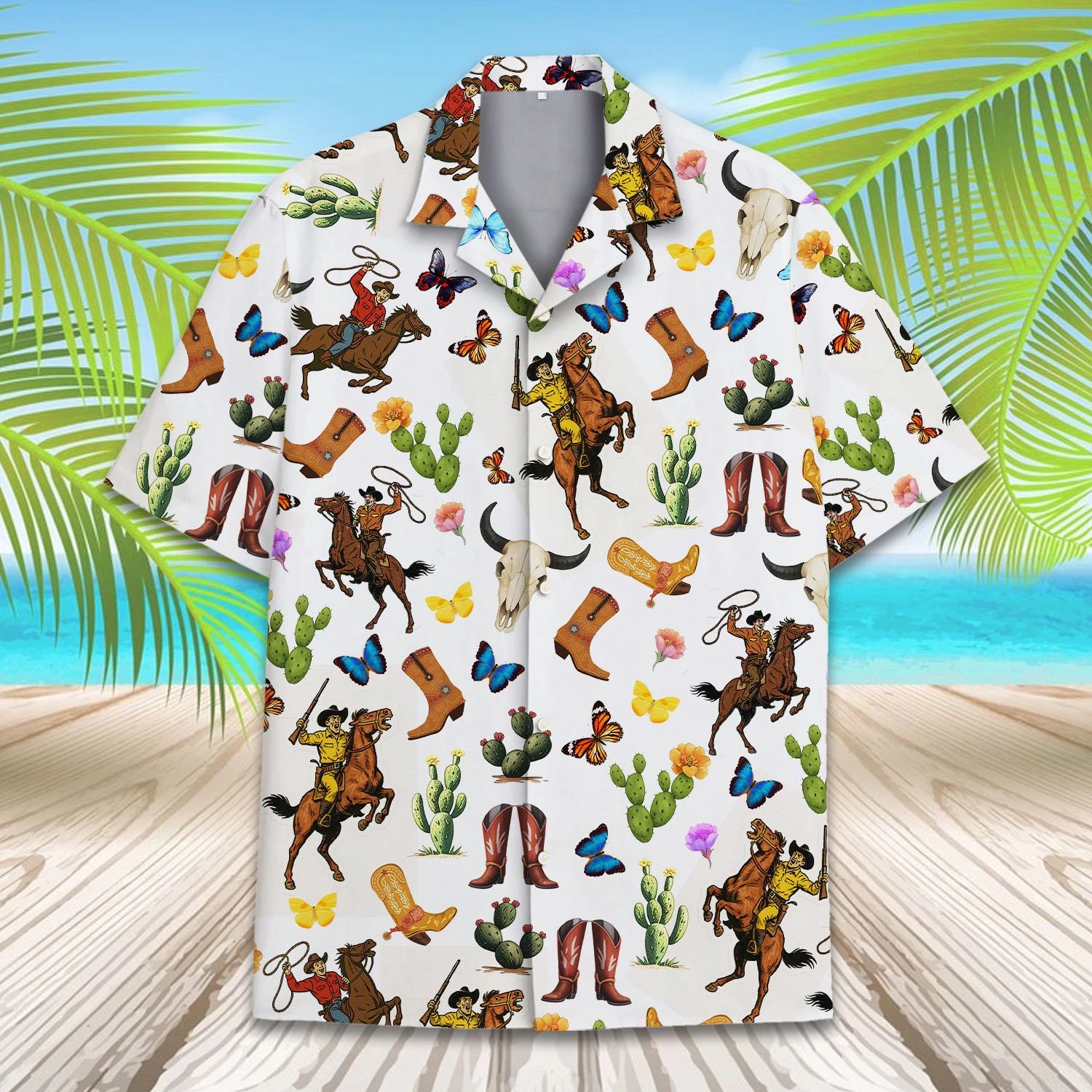 

2025 Men's Hawaii Shirt 3D Printing Short Sleeve Western Cowboys Cat Casual For Men Shirts Clothes Harajuku Unisex Floral Blouse