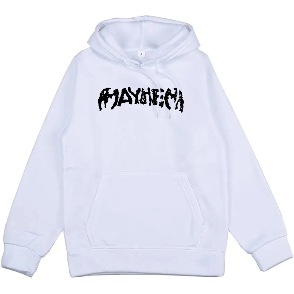 Streetwear Hip Hop Lady Gaga Mayhem อัลบั้มพิมพ์ Hoodies ขนแกะลําลองผู้ชายผู้หญิงเสื้อนักร้องกราฟิก Sudaderas Unisex