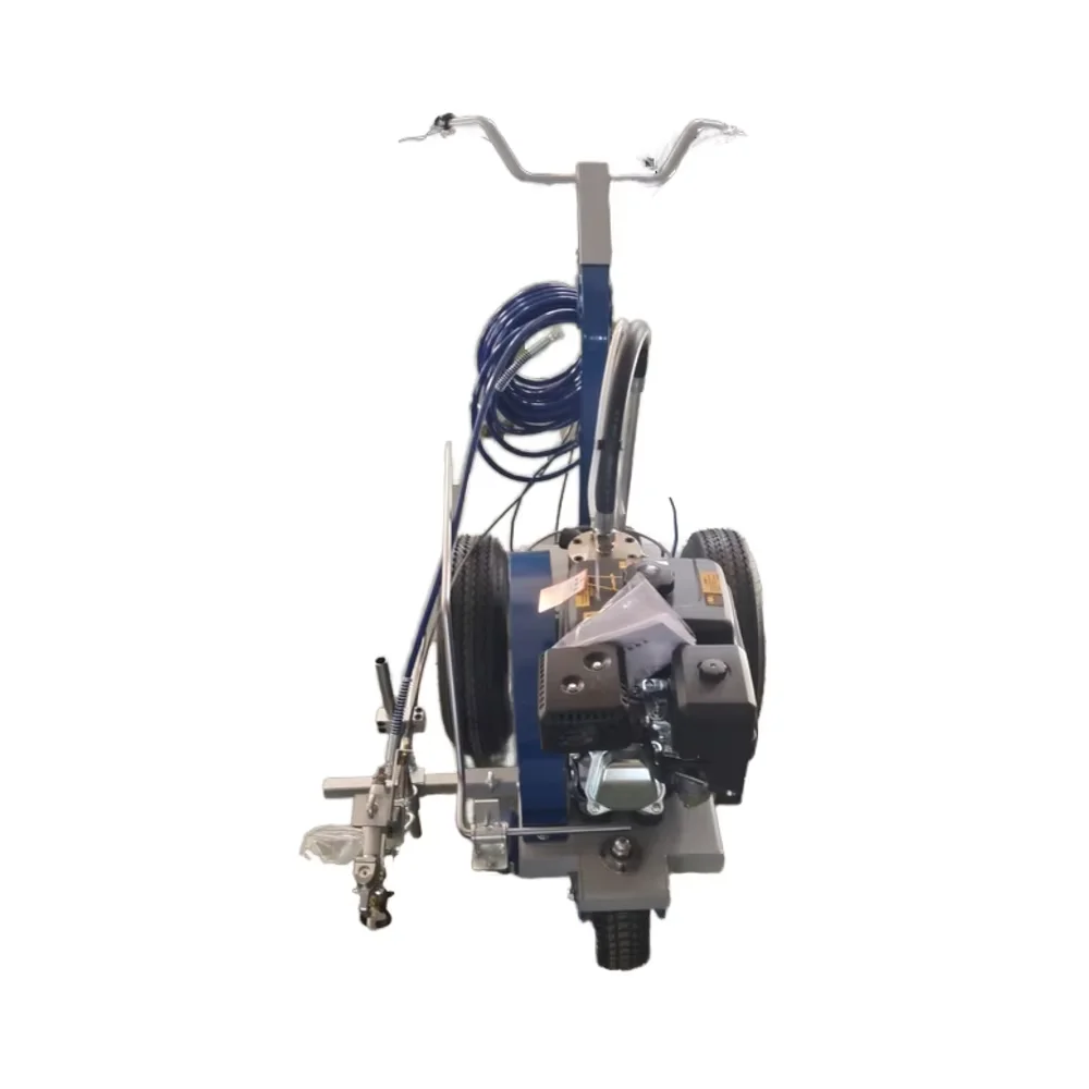 Easy Operation Hand Push Cold Spray Road Marking Machine For Parking Lots With Engine Core Component