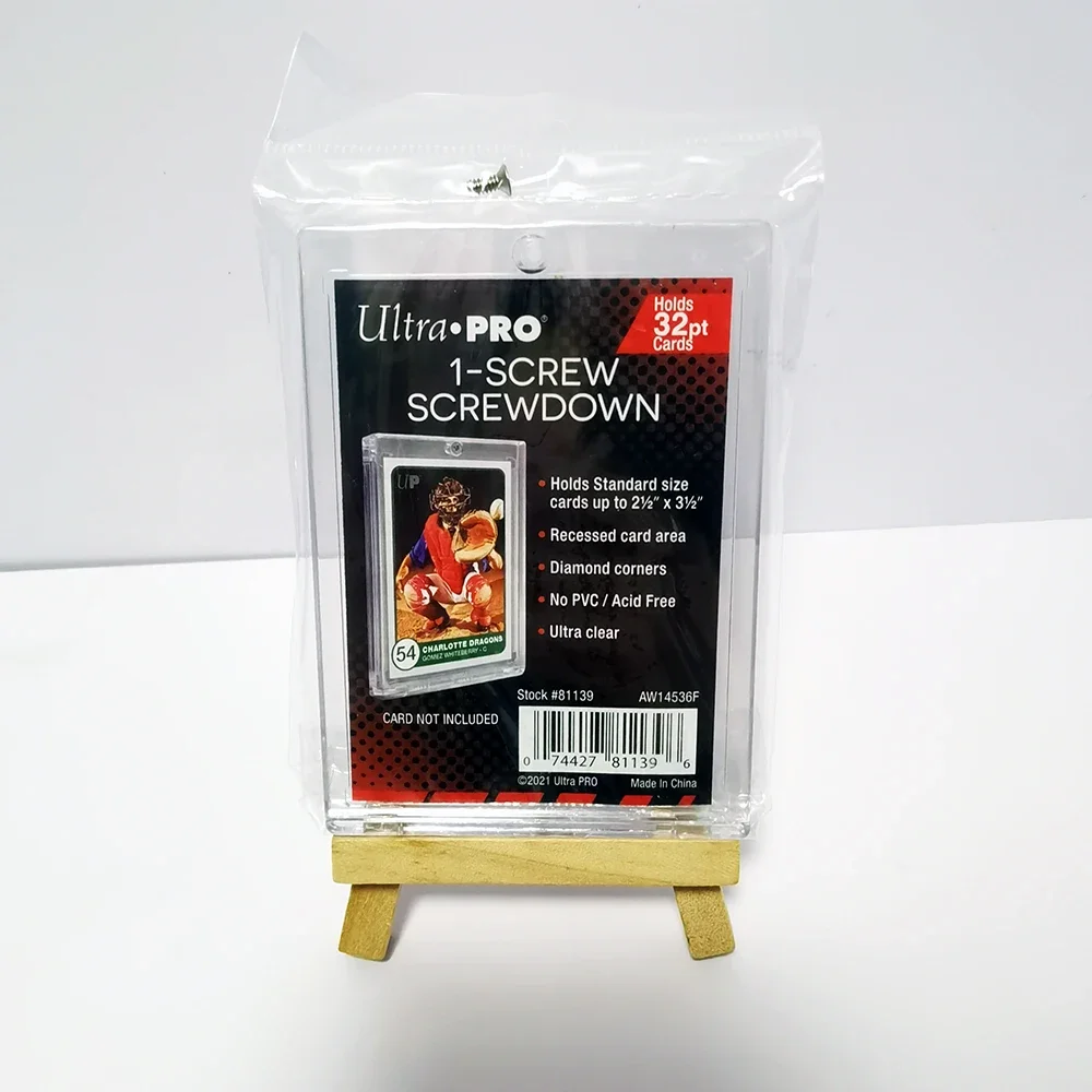 32PT Ultra.Pro 1-Screw Screwdown Recesed Card Area Protection Ultra Clear Card Bricks Hold Basketball Football Hockey MTG Cards