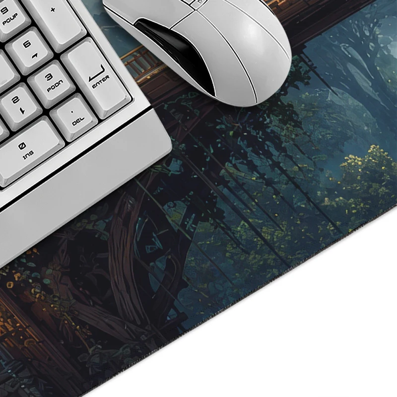 Mystic Ancient Tree Mouse Pad Gamer printon demand Home Computer Large Mousepad XXL Mouse Mat Soft Carpet Non-Slip PC Table Mat