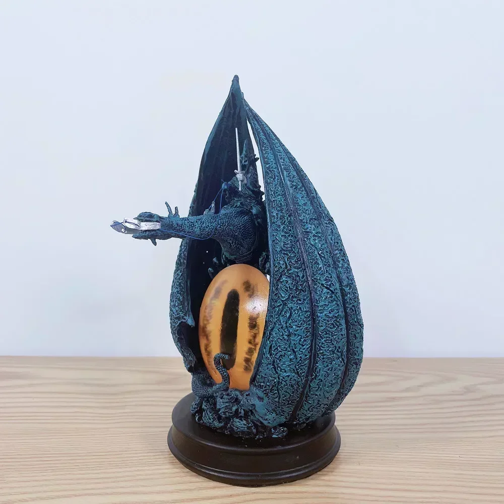 

22cm Eye of Sauron Dark Knight Witch King Black Rider Ringwraith Resin Statue Incense Burner Censer Decoration toy