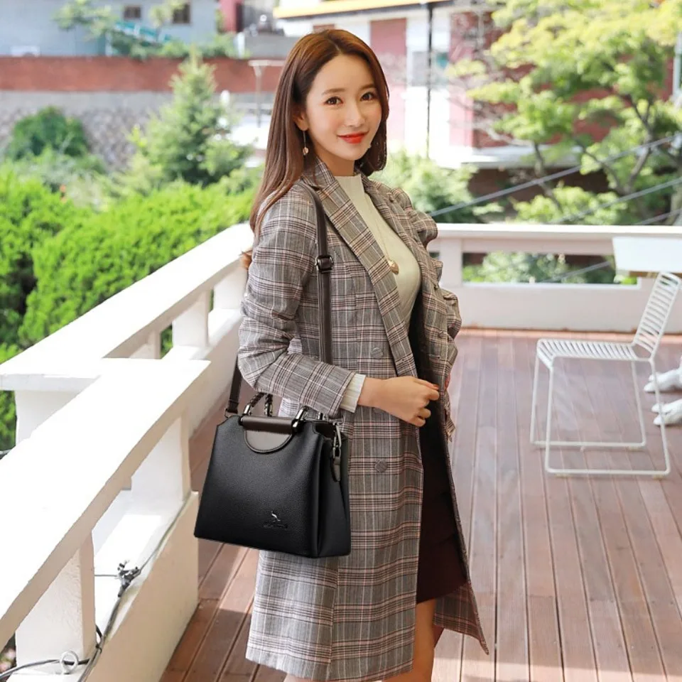 Luxury Women Soft PU Leather Handbags Large Capacity Commuter Shoulder Crossbody Bag Elegant Ladies Top Handle Tote Bag 2026 New