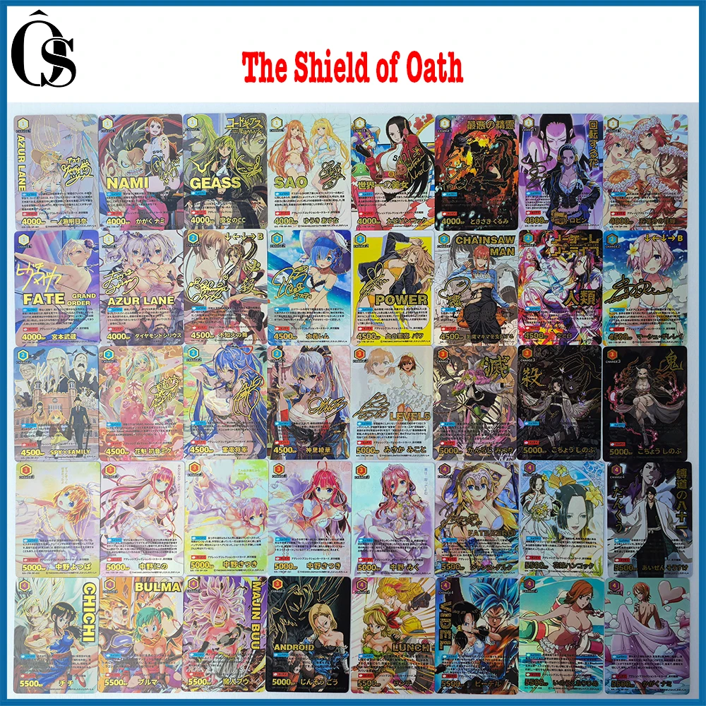 

40PC/Set Anime The Shield of Oath One Piece Dragon Ball Premium Sexy Contest Collectible Card Christmas Birthday Gift Board Game