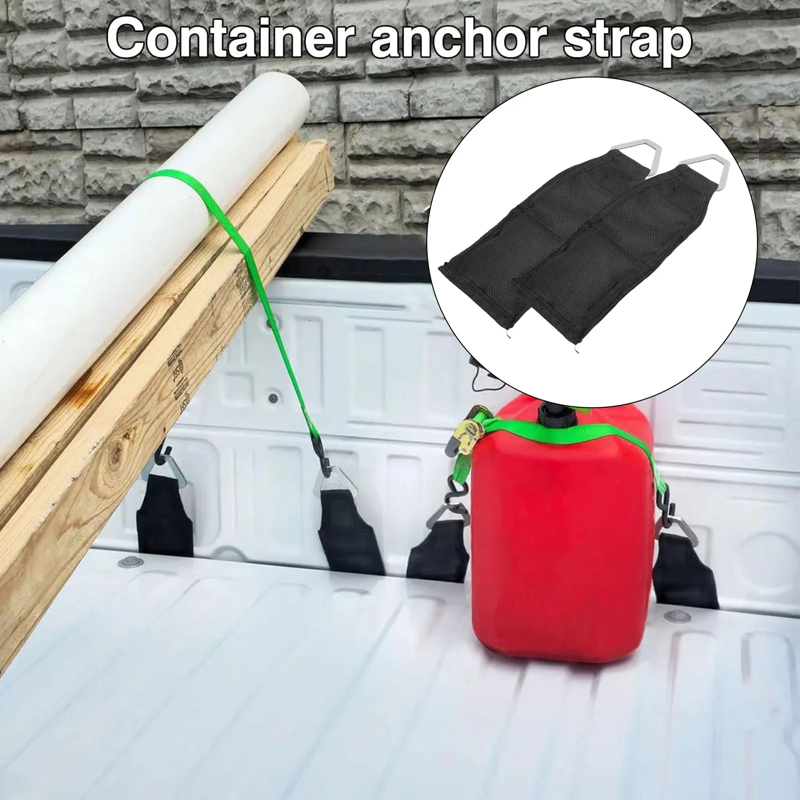 Truck Bed Tailgate Tie Down Anchors Secures Ratchet Straps Cargo Straps for Most Truck Bed Tailgate Truck Bed  Strap