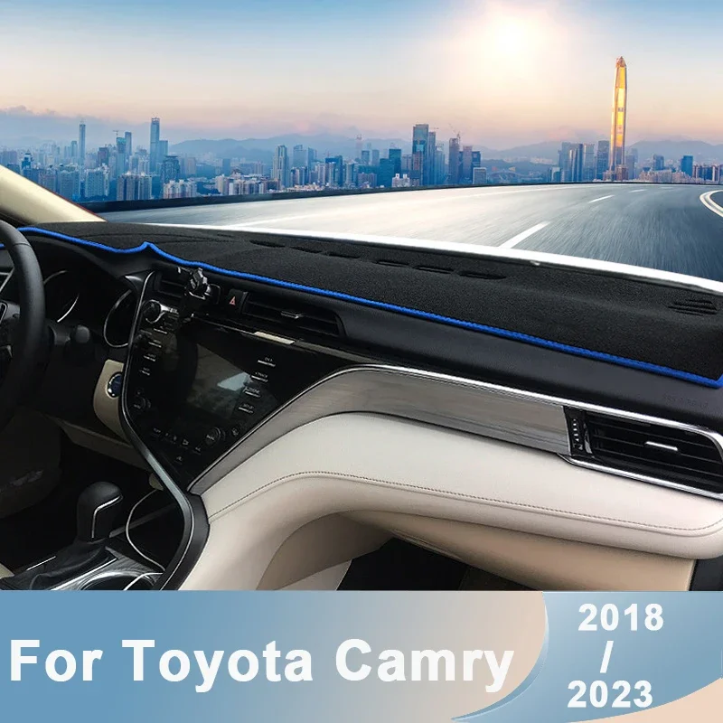 For Toyota Camry Xv50 Xv70 2012-2017 2018-2023 Car Dashboard Cover Avoid Light Pad Sun Shade Anti Slip Mat Anti-uv 3d Auto Parts