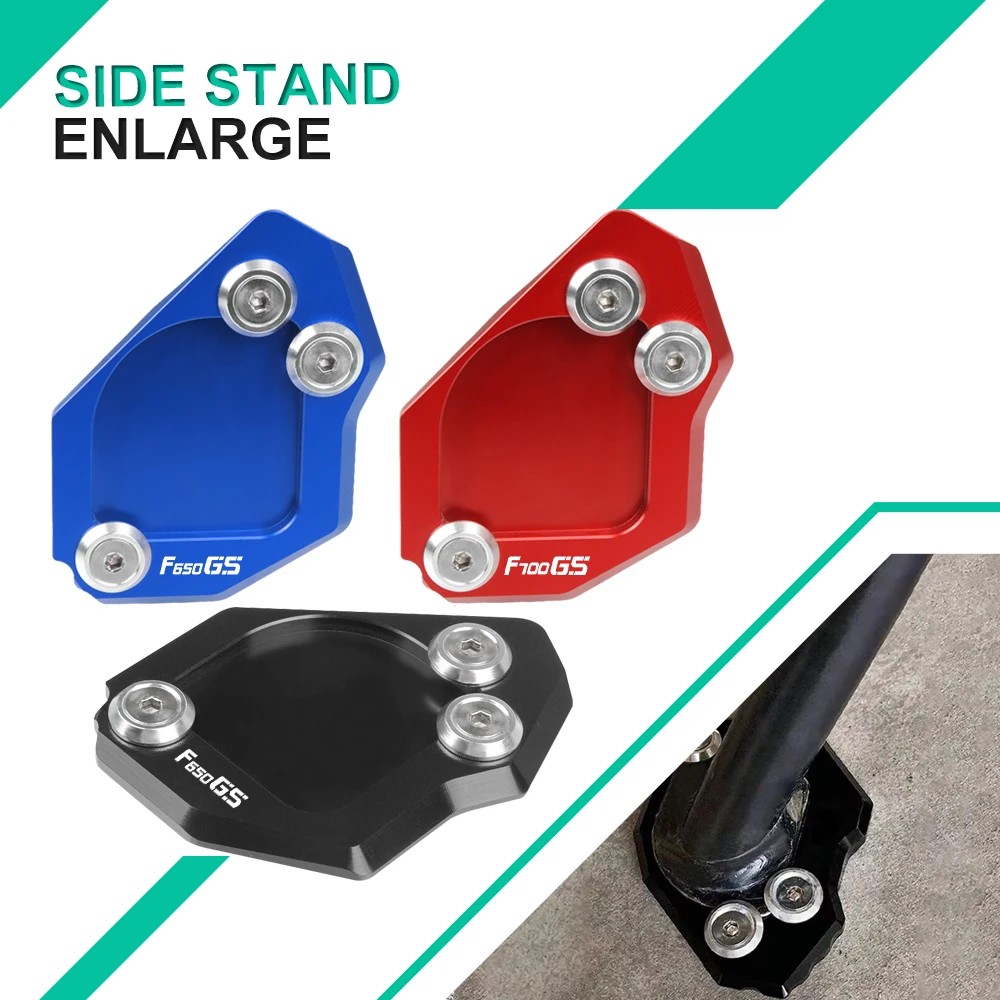 

Motorbike Sidestand Kickstand Side Stand Enlarge Extension Pads For BMW F700GS F650GS F700 F650 GS F 700 650 GS 2008-2015 2014