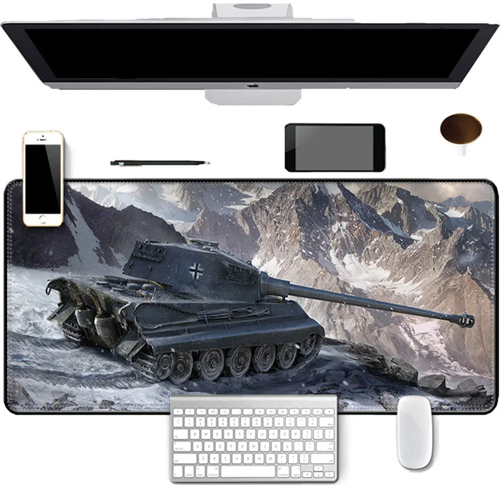 

Desk Pad Protector，Large Mouse Pad, War Game Table Mat 2MM Natural Rubber Waterproof Non-Slip Desk for Office Computer Desk Mat