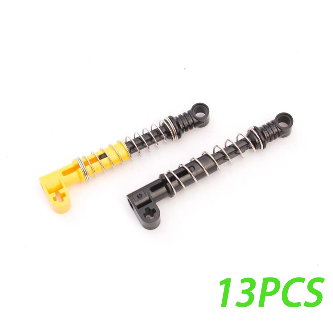 MOC Technical Parts Damper 9.5L 74741 18404 2909c03 Building Block Soft Spring Shock Absorber Arm DIY Puzzle Toys 50g/13PCS