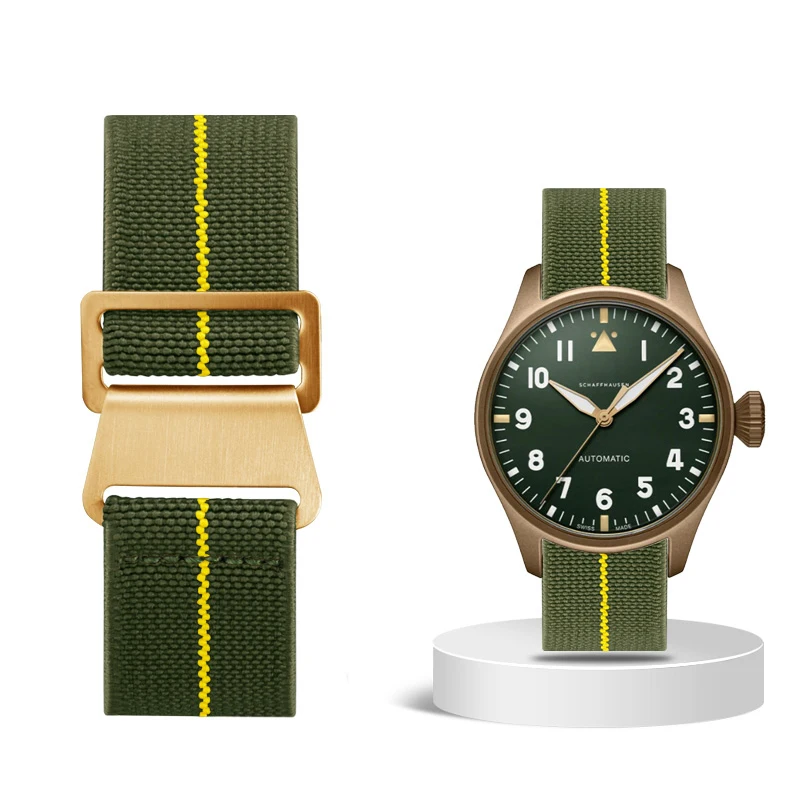 60's French Troops Parachute Elastic Nylon WatchBand Man's Universal SmartWatch Wrist Strap 20mm 22mm for Tudor Rolex