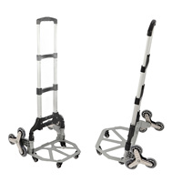 Folding Hand Truck Shopping Cart with Wheels Climbing Hand Truck Portable Luggage Cart Folding Trolley Pull Cart for Shopping