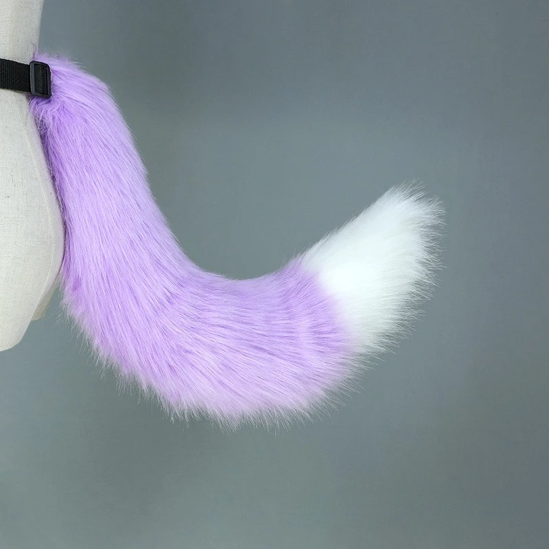 Nuovo Sexy Coda di Volpe Costume Cosplay Kawaii Lolita Pelliccia Sintetica Coda di Volpe JK Ragazza Festa di Halloween Puntelli Cosplay Gyaru Anime Code di Animali
