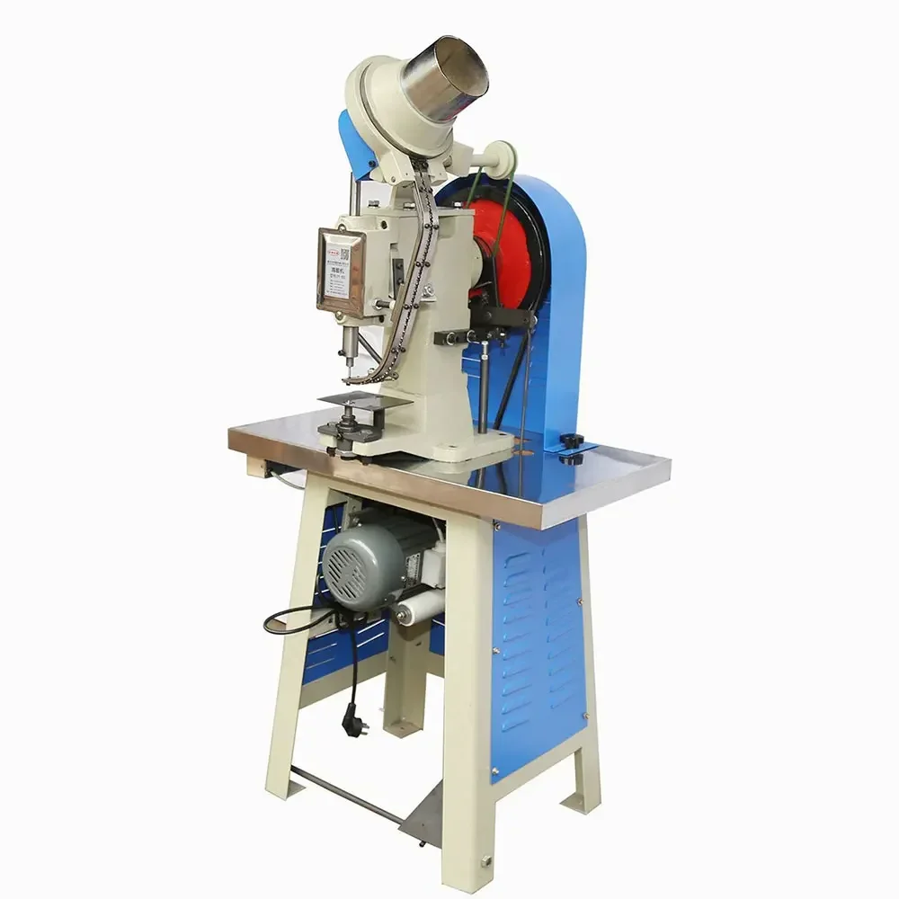 

Automatic Single Head Punching Machine 220V Electric Punch for Hang Tag Belt Plastic Punch Shoes Bags Buckle JY-80