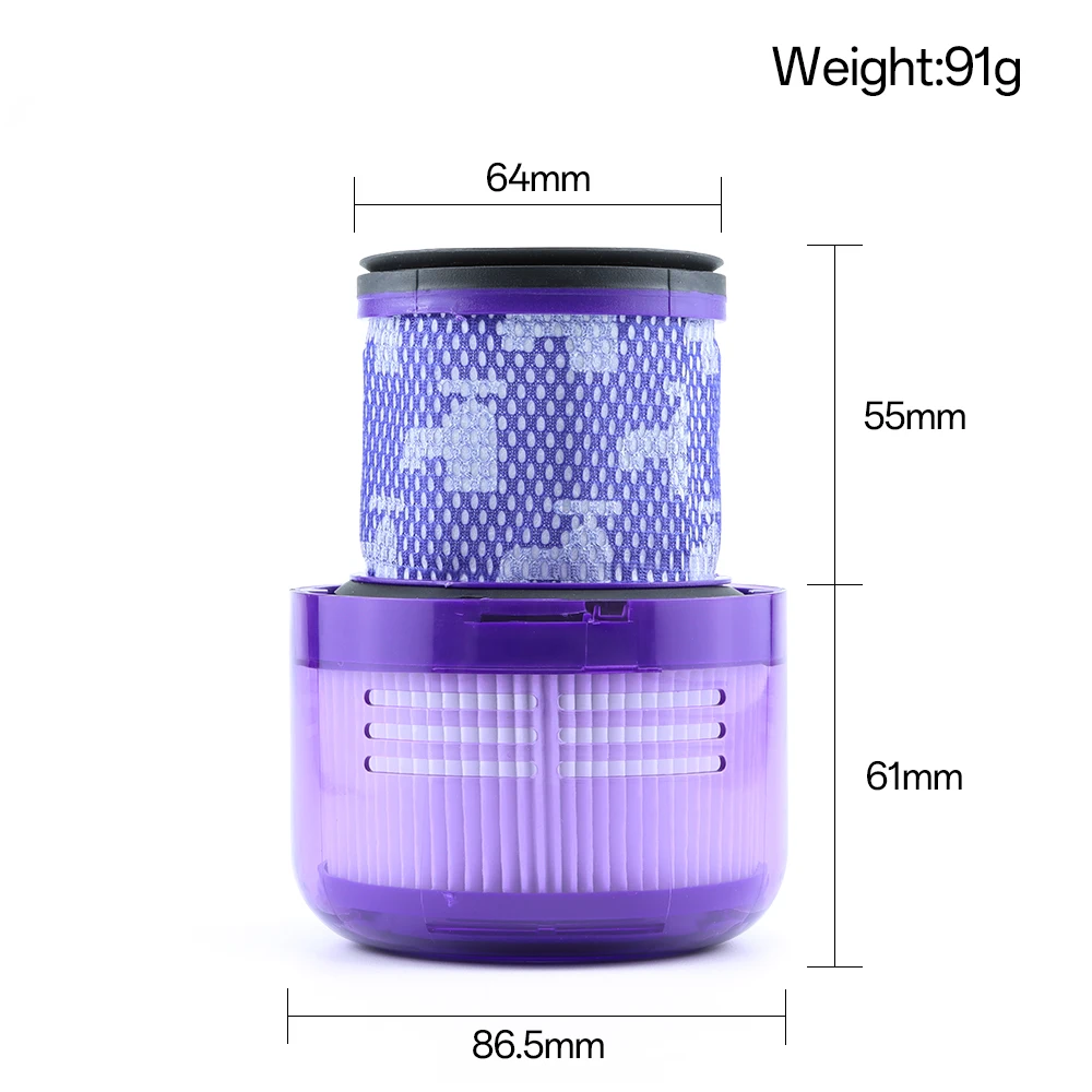 Sostituzione filtro HEPA lavabile per Dyson V10 Slim / SV18 Accessori per aspirapolvere robot senza fili Filtro accessorio di ricambio