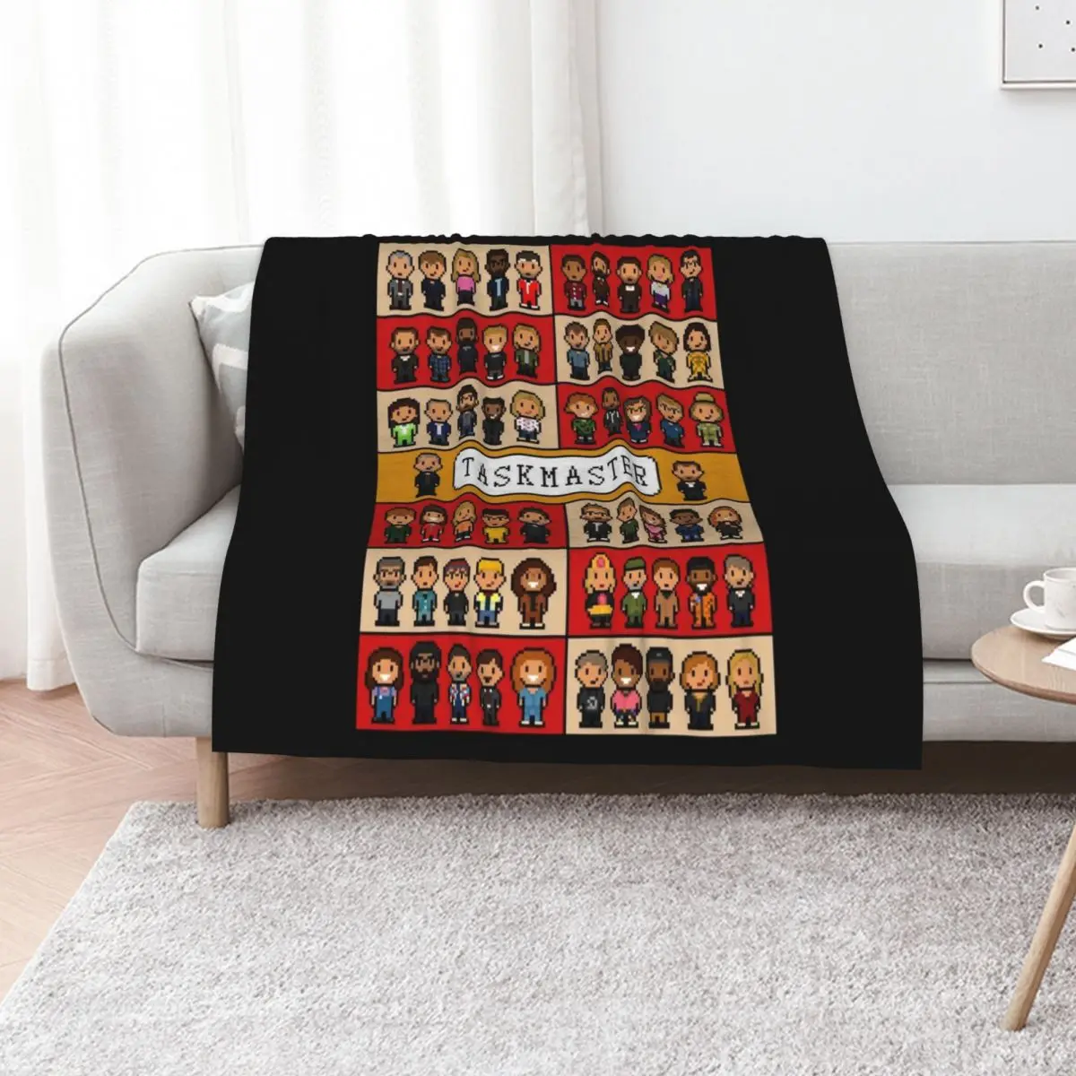 

Pixel Art Taskmaster display. Essential Throw Blanket All Season Soft Lightweight Blanket for Home