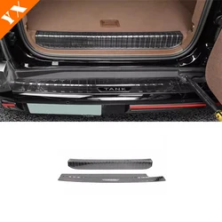 For GWM Tank 700 hi4t Accessories 2024 Stainless Black Silver Trim Car Rear Trunk Protector Plate Anti Hit/Dust sill Cover