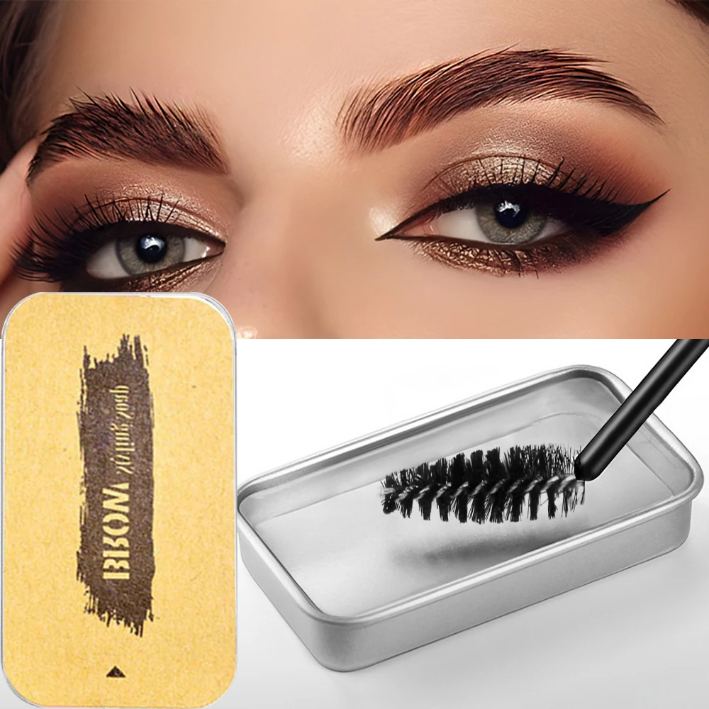 Strong Hold Brow Styling Soap - 10 Sec Fluffy Feathery Brows, Natural Lift & Texture | Long-Lasting Lamination Effect