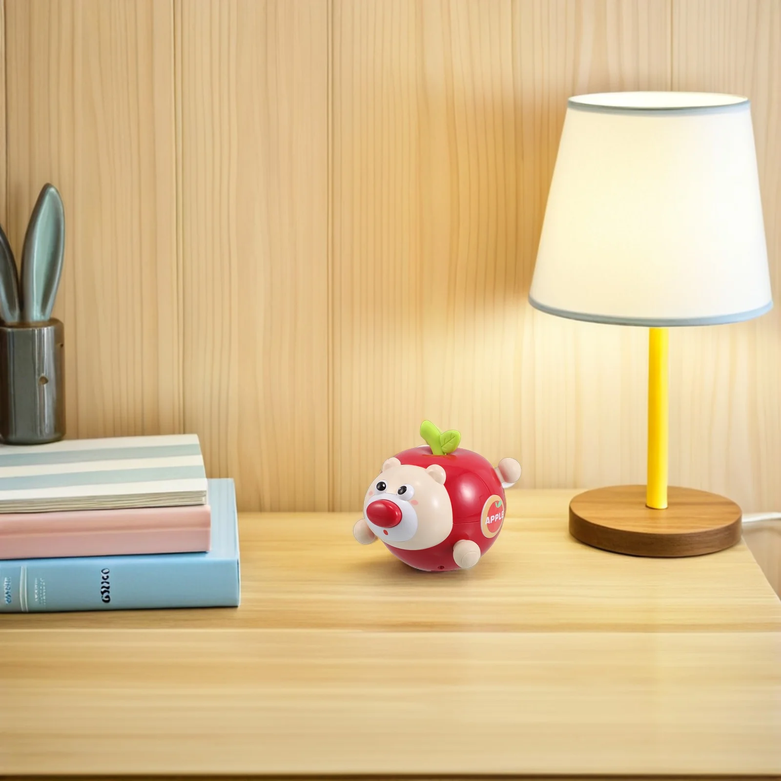 Bicchiere Cartoon Wobble Toy Altalena Giocattoli da masticare Dentizione sensoriale per bambini Sonagli Montessori per neonati