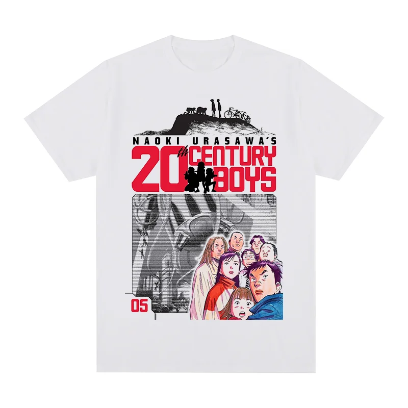 Camiseta Vintage del siglo XX para niños, ropa de calle Naoki Urasawa, camiseta de algodón a la moda para hombres, nueva camiseta, camisetas para mujeres