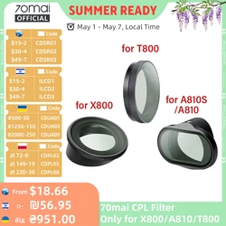 Original 70mai CPL Filter for 70mai A810 Lite/ A810S/ A810/ X800/ T800 Circular Polarizing Lens Filters Lens Cap