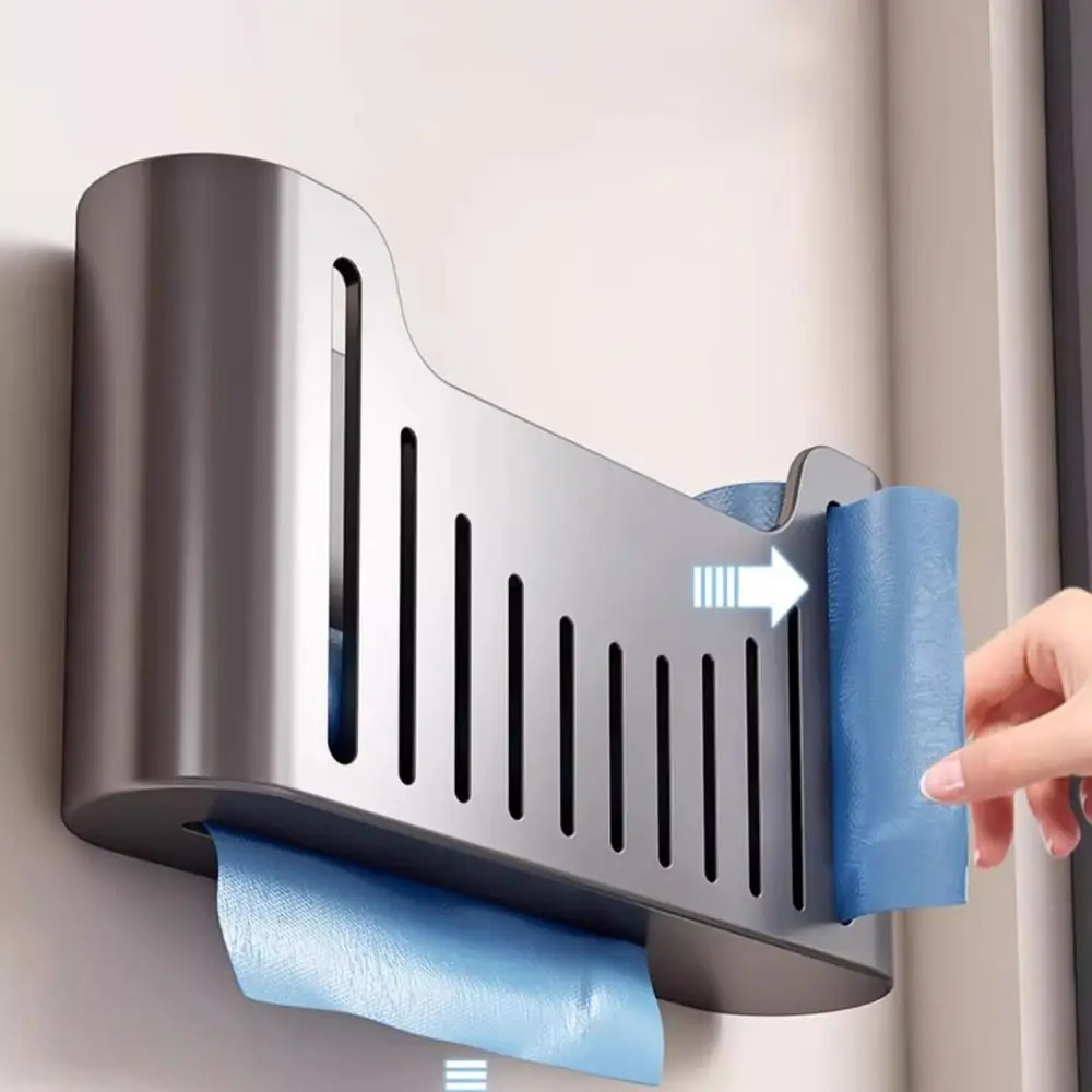 

Carbon Steel Garbage Bag Storage Box Punch Free Large Capacity Trash Bag Extraction Box Space Saving Draining