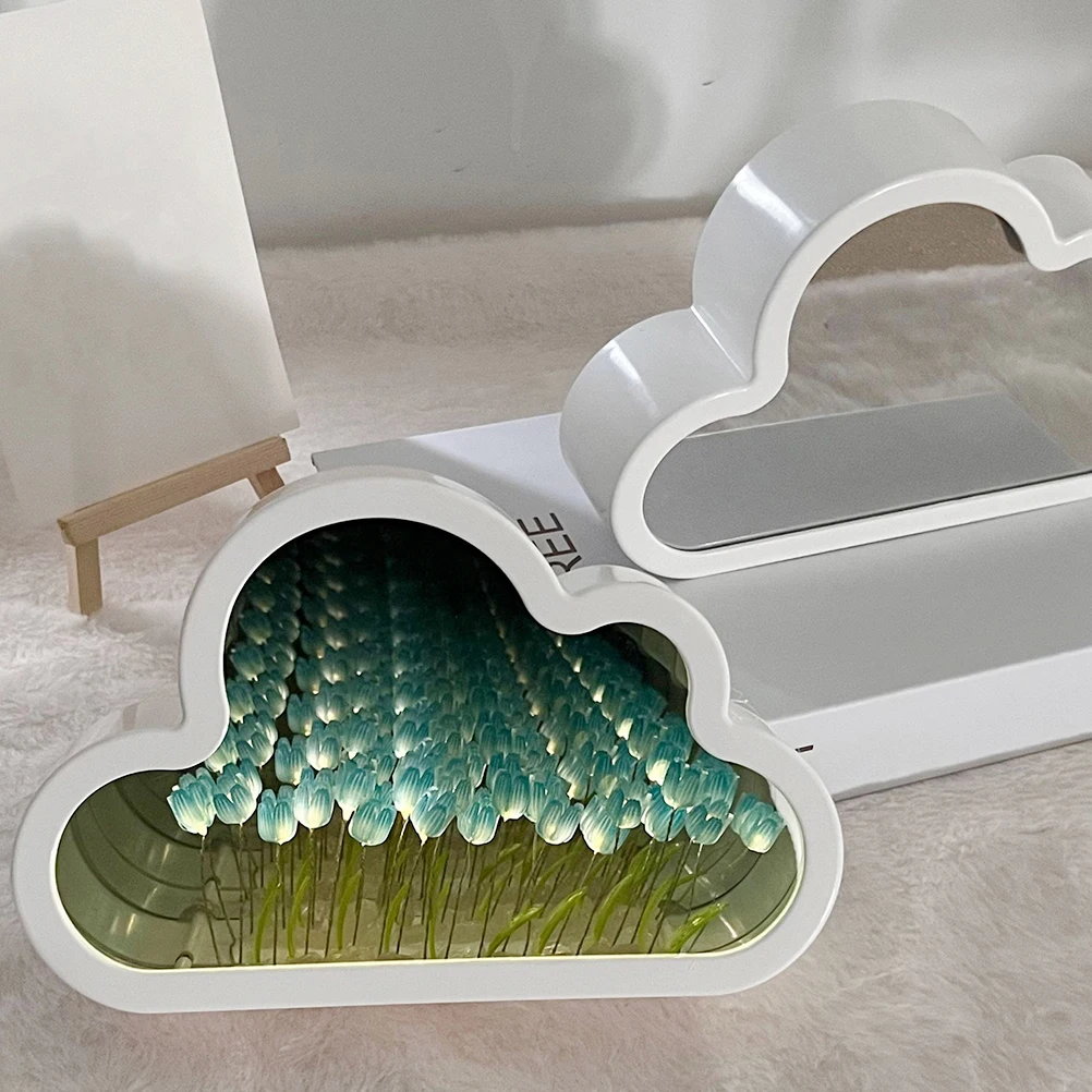 

1Set Tulip Night Light DIY Kit Mirror Decorative Lamp Warm Atmosphere Bedroom Bedside Creative Lamp