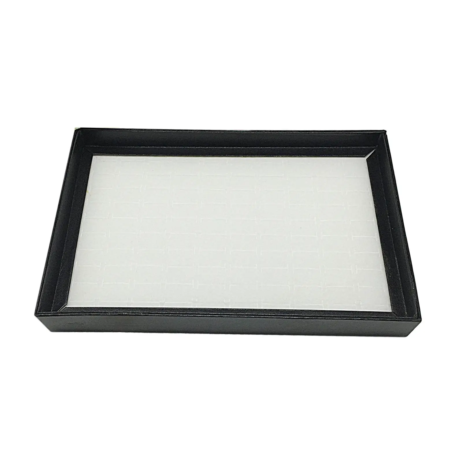 Rings Display Tray Ring Holder Case 100 Slot with Claer Lid Stackable Storage Container Display Case Jewelry Tray Organizer