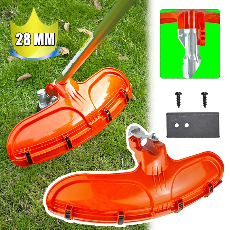 VARIEA - Orange, Upgraded Durable HUS Protective Cover 28mm / 1.1 Inches for Lawn Mower Guard Plate, Suitable for Lawn Mowers