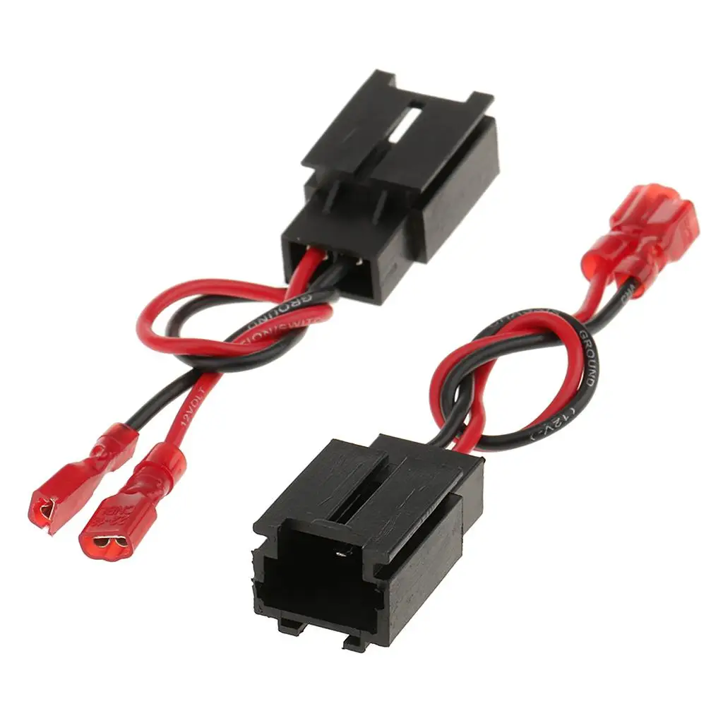 2Pcs New Car Speaker Plug 2 Pin Audio Harness, Repair Parts for Citroen 206