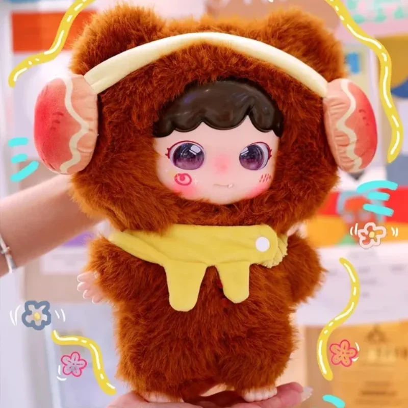 

Baby Three Little Sweet Tooth Animal Snack 400% Large Plush Blind Box Cute Vinyl Desktop Decoration Doll Toys Birthday Gifts