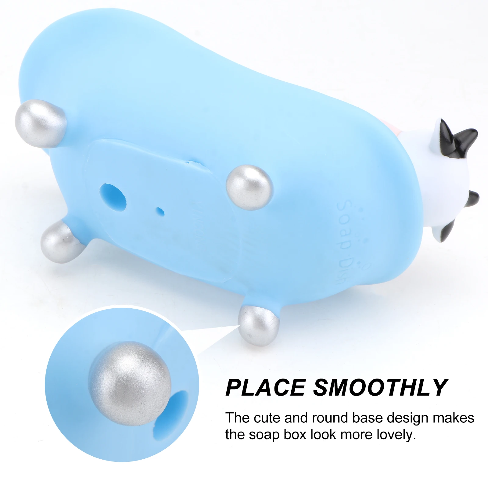

Cartoon Bathtub Soap Box Holder Cute Kawaii Bathroom Vinyl Dispenser for Kids Toddlers Girls Practical Wear Resistant