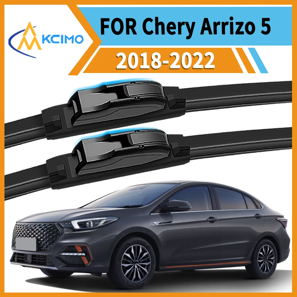 

Reliable & Durable 2-Pack Windshield Wipers for Chery Arrizo 5 Plus 2018-2022 All-Weather Use Clear Vision Enhanced Safety