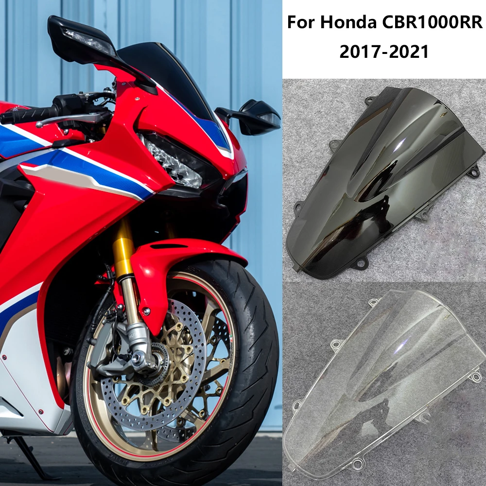 For Honda CBR1000RR CBR 1000RR 2017 2018 2019 2020 2021 CBR 1000 RR Windshield Double Bubble Windscreen Screen Wind Deflectors