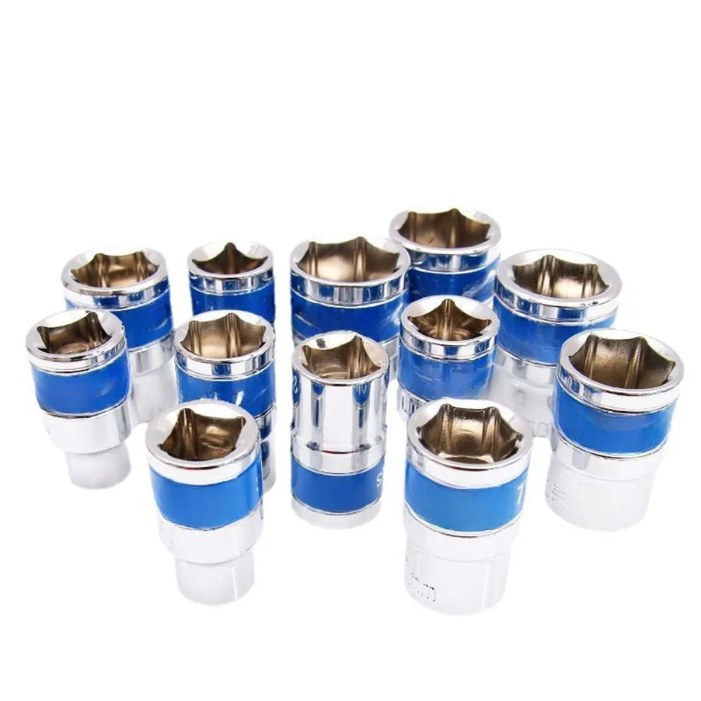 Zestaw nasadek sześciokątnych 10 szt. 8-32mm, napęd 1/2'', metryczne nasadki klucza, nasadki do klucza pneumatycznego, narzędzia do demontażu opon, narzędzia ręczne