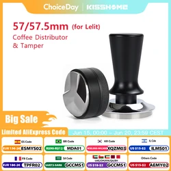Coffee Tamper 57mm 57.5mm Constant Pressure Elasticity Distributor Tools For Lelit Anna Barista Espresso Machine Accessories