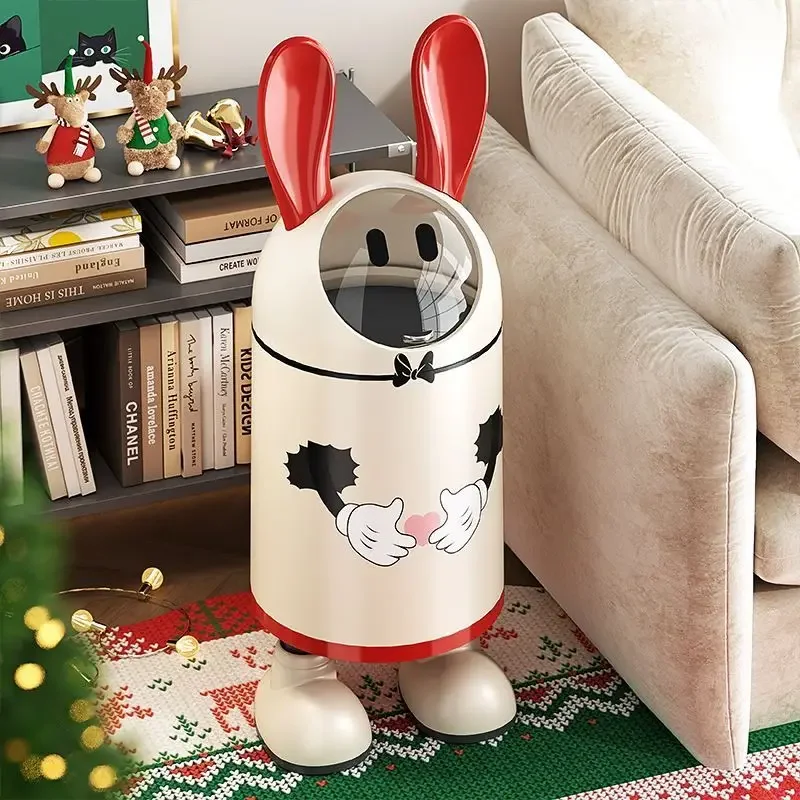 

Living room trash can, personalized, cartoon, covered trash can