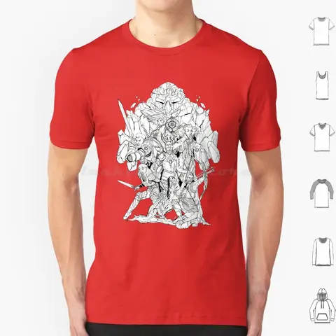 Crimson Throne-Pc Splash Page T Shirt Cotton Men Women DIY Print Dnd Dndart Pathfinder Pathfinderart Originalcharacter Fantasy