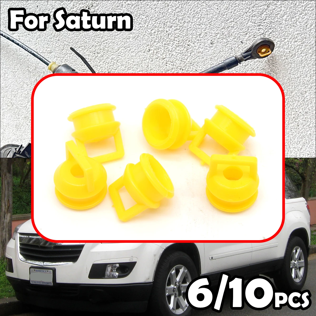 

6/10pcs Shift Cable Linkage Bushing Repair Kit For Saturn Outlook Aura 2007 - 2010 Rubber Bands Grommet Clips Car accessories