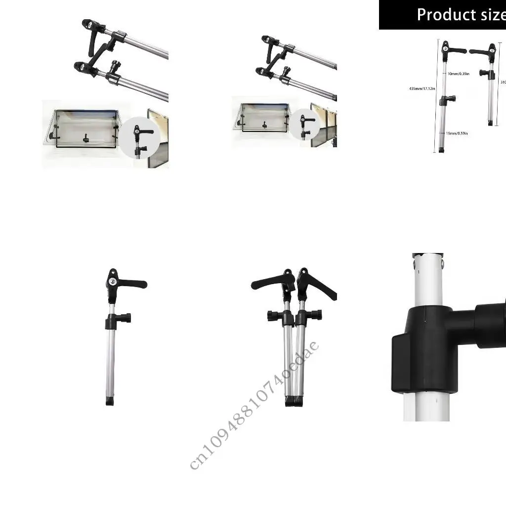 Campers Window Support Adjustable Brace Secure Lock Mechanism for Stability 