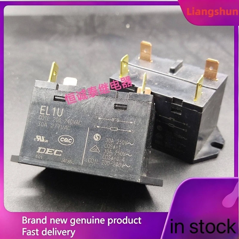 

New 5pcs/lot EL1U 200-240VAC 30A 277VAC High power relay