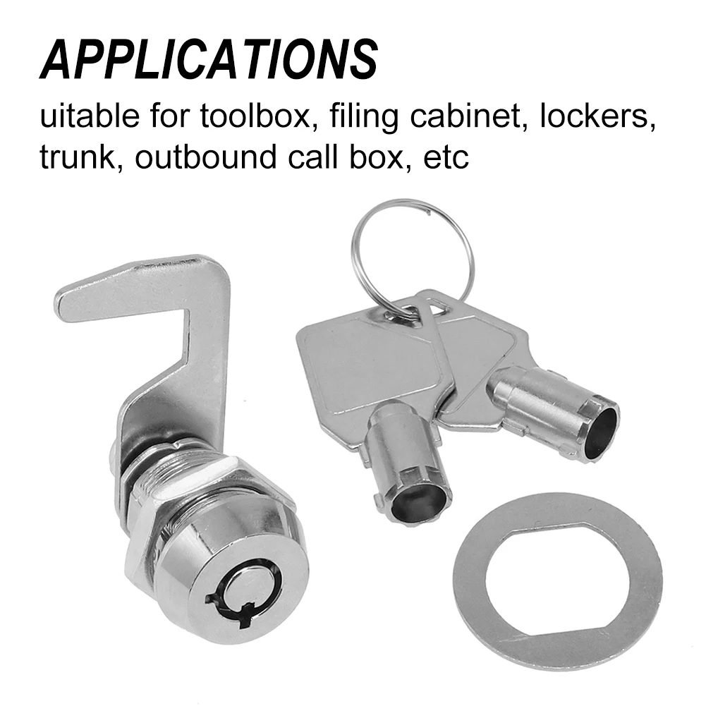 Lock Cam Locks Lock Cylinder Replacement Silver for tubular Zinc Alloy 90 Degree Camlock Copper Hook Cam Brand New