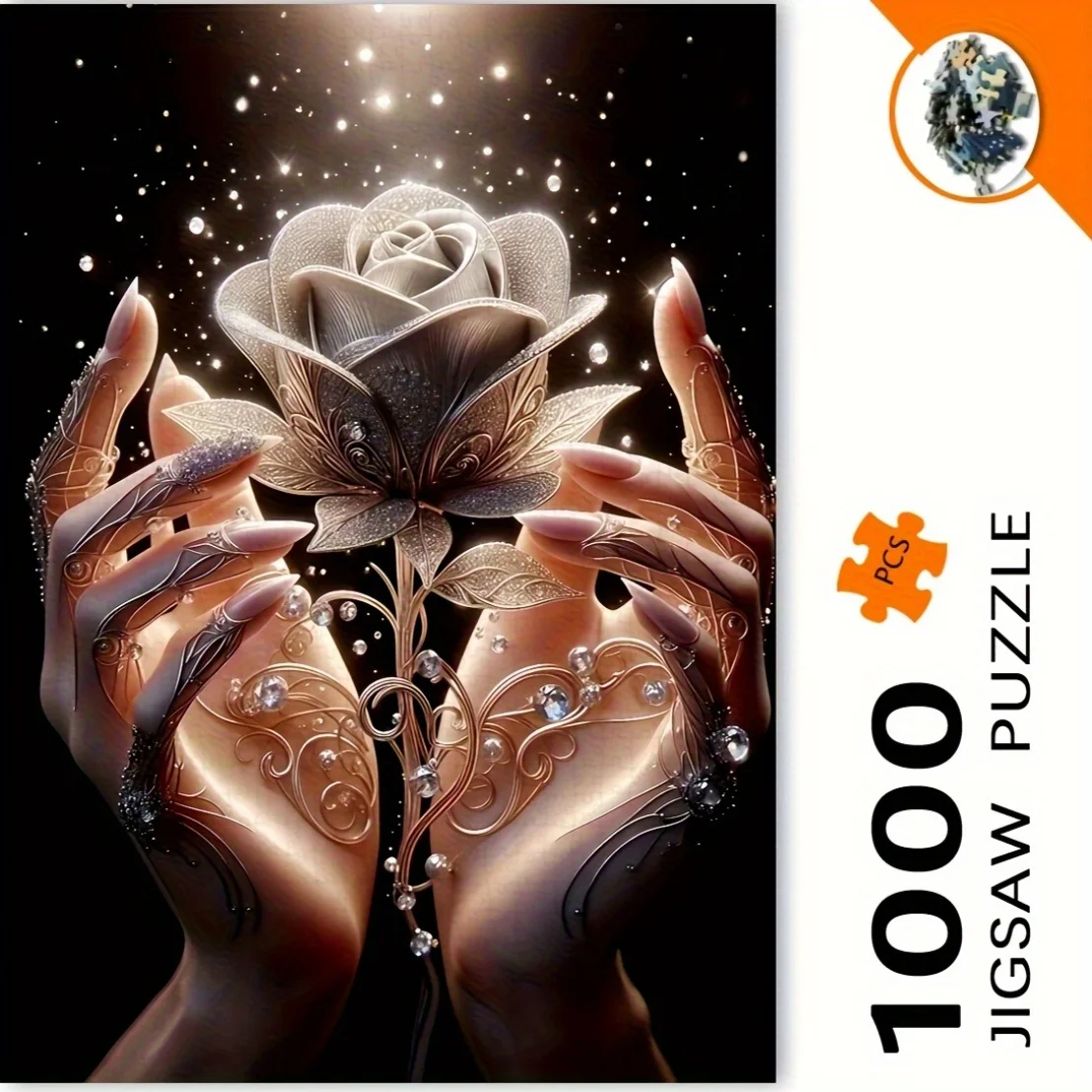 1000Pcs Rose Hand P… - image