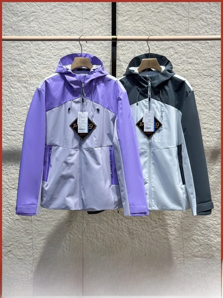 

Women's Outdoor Autumn Winter Soft ell Jaet Waterproof Windproof Hiking Coat Zipper Decorated Stand Fit Polyester Fiber