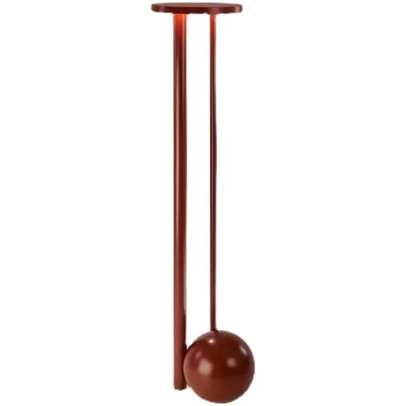 

Modern minimalist art sense living room sofa side burgundy decorative floor lamp