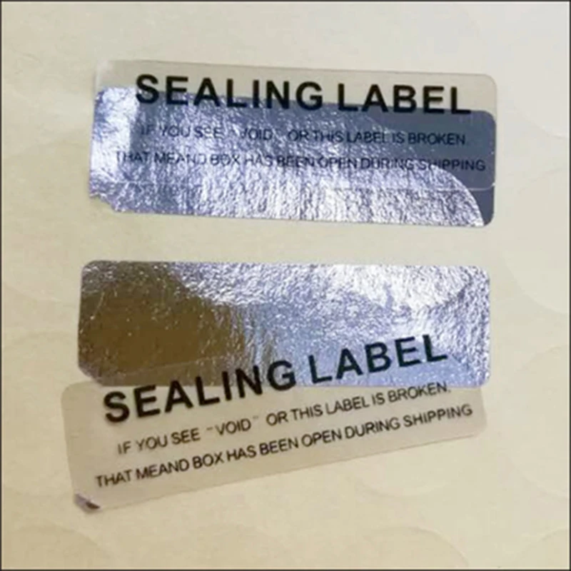 VOID anti-tear label anti-dismantling laser anti-counterfeiting tearing invalid one-time sealing sticker