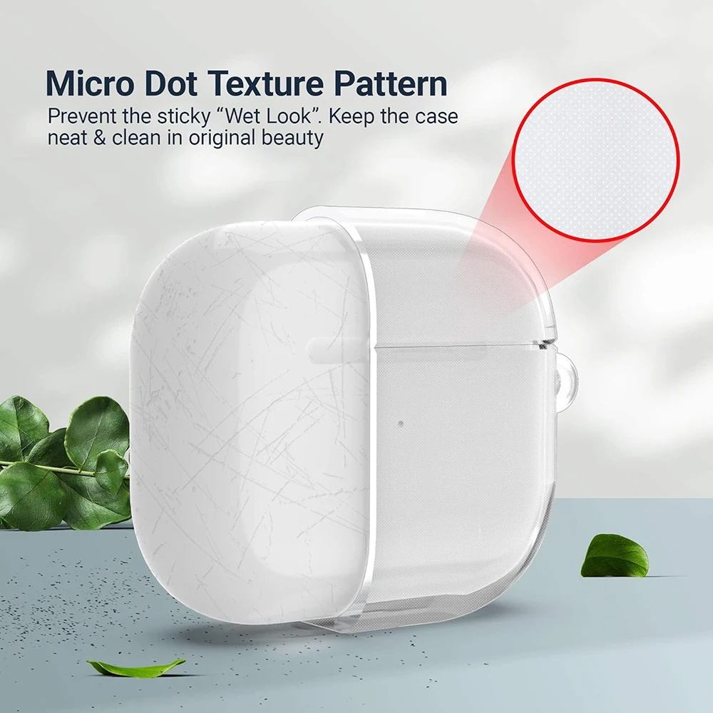 Transparent Case For AirPods 1 2 3 Pro Pro2 Clear Soft TPU Wirelsss Headphones Protective Cover with keychain