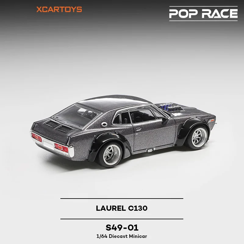 POP RACE 1/64 Nissan Skyline LAUREL C130 Alloy Diecast Car Model
