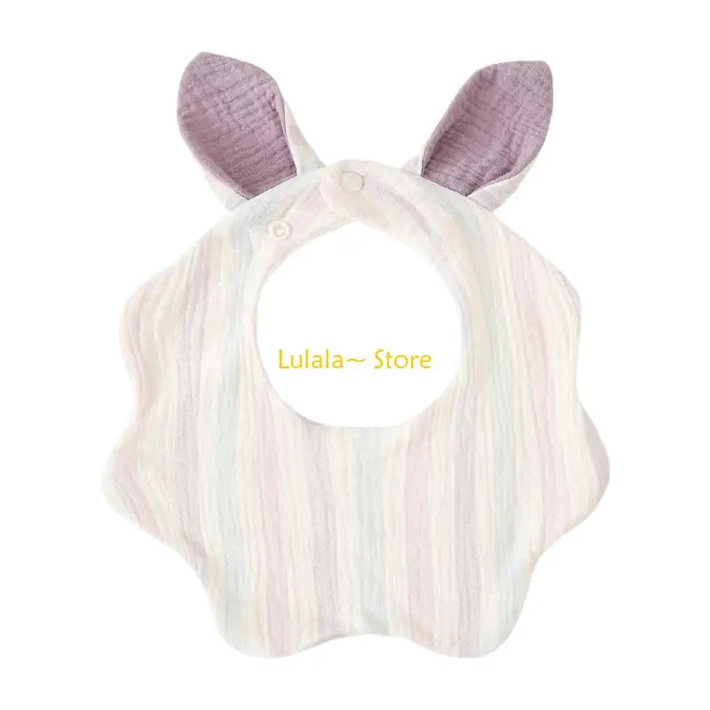 

Y4QA хлопковый нагрудник для мальчиков и девочек, ткань для отрыжки, дышащий нагрудник для слюней, нагрудник для кормления