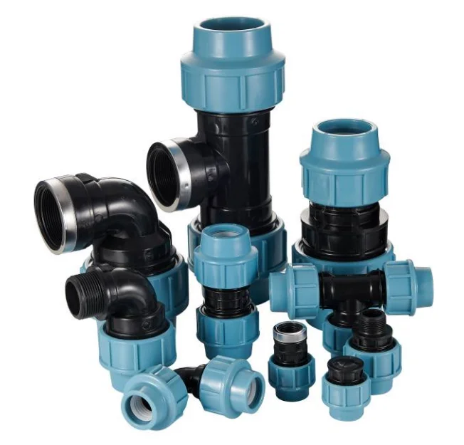 PN16 PP Compression Fitting Coupling Connector for PE PVC PPR Irrigation Pipes Casting TechnicsConnection